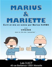 Marius et Mariette Thtre des 3 Acts Affiche