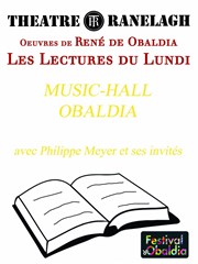 Music-Hall Obaldia Thtre le Ranelagh Affiche