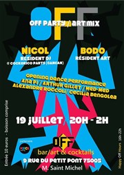 New art mix concept bar | opening party @ Bar Off Bar OFF Affiche