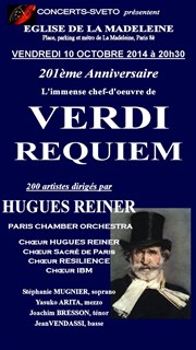 Requiem de Verdi Eglise de la Madeleine Affiche