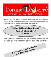 Le Banc d'Essai | 24ème édition Forum Lo Ferr Affiche