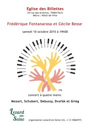 Frédérique Fontanarosa & Cécile Besse Eglise des Billettes Affiche