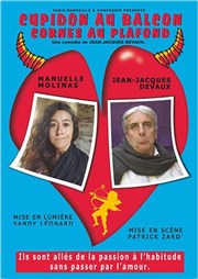 Cupidon au balcon, cornes au plafond La grande poste - Espace improbable Affiche