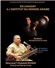 Shujaat Husain khan et Ahmad Yahyazadeh Institut du Monde Arabe Affiche