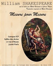 Mesure pour mesure Salle des Actes de l'Institut Catholique de Paris Affiche