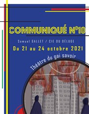 Communiqué n°10 Thtre du Gai Savoir Affiche