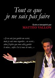 Tout ce que je ne sais pas faire Akton Thtre Affiche