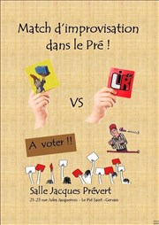 Match d'improvisation théâtrale dans le Pré Salle Jacques Prvert Affiche