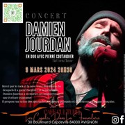 Damien Jourdan en duo avec Pierre Coutaudier Caf culturel Les cigales dans la fourmilire Affiche