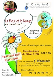 La Fleur et le Nuage musical Peniche Didascalie Affiche