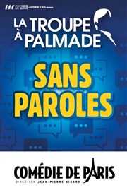 La troupe à Palmade dans Sans paroles Comdie de Paris Affiche