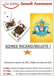 Soirée Belote La Scne Affiche