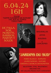 Jardins du sud | Marivi Blasco, Javier Somoza, Cristina Cazorla Eglise Sainte lisabeth de Hongrie Affiche