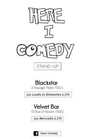 Here I Comedy #4 Black Star Affiche