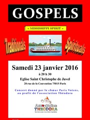 Gospel Mississippi Spirit Eglise Saint-Christophe de Javel Affiche