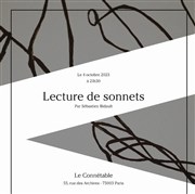 Lecture de sonnets Le Conntable Affiche