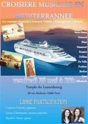 Croisière musicale en Méditerrannée Temple du Pentmont Luxembourg Affiche