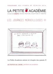 Stage de peinture et sculpture La Petite Acadmie Affiche