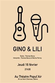 Thomas Bocca et Marine Perroy dans Gino & Lili Thtre Popul'air du Reinitas Affiche