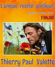 Récital poétique l'Unique, Thierry Paul Valette Thtre de Lisieux Affiche