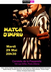 Match d'impro La Comdie de la Passerelle Affiche