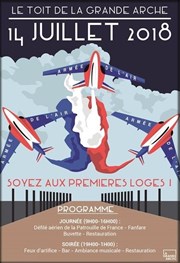 Défilé aérien du 14 Juillet sur le toit de L'arche Le Toit de la Grande Arche Affiche