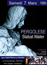 Stabat Mater de Pergolèse Eglise Saint Pierre de Chaillot Affiche