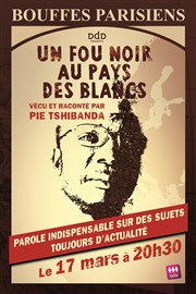 Pie Tshibanda dans Un fou noir au pays des blancs Thtre des Bouffes Parisiens Affiche