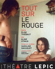 Tout sur le rouge Thtre Lepic Affiche