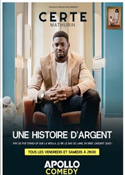 Certe Mathurin dans Une histoire d'argent Thtre Le Temple Affiche