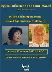 Michèle Scharapan et Renaud Fontanarosa Eglise Lutherienne de Saint Marcel Affiche