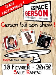 Gerson fait son show Salle Rameau Affiche