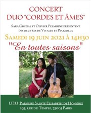 Duo cordes et âmes : En toutes saisons | avec les oeuvres de Piazolla et Vivaldi Eglise Sainte lisabeth de Hongrie Affiche