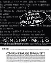 Poèmes Haut Parleurs / Je, d'un accident ou d'amour Atypik Thtre Affiche