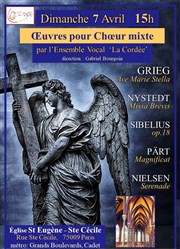 uvres pour choeur mixte Eglise Saint-Eugne Sainte-Ccile Affiche