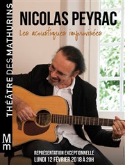 Nicolas Peyrac : Acoustiques improvisées Thtre des Mathurins - grande salle Affiche