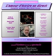 L'amour d'écrire en direct Thtre Lepic Affiche