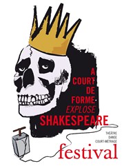 Festival A court de forme explose dans Shakespeare L'toile du nord Affiche