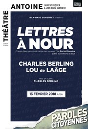 Lettres à Nour Thtre Antoine Affiche