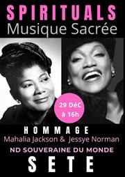 Spirituals et Musique Sacrée : Hommage à Jessye Norman et à Mahalia Jackson Eglise Notre-Dame Souveraine du Monde Affiche