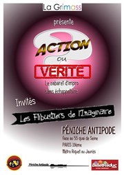 Action ou Vérité ? Le cabaret d'impro sans échappatoire... Abricadabra Pniche Antipode Affiche