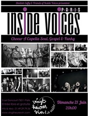 Concert Choeur Soul / Gospel / Funk | Inside Voices Paris Vingt Heures Vin La Suite Affiche