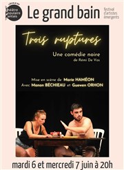 Trois ruptures Theatre de la rue de Belleville Affiche