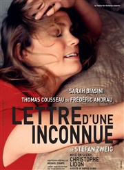 Lettre d'une inconnue | avec Sarah Biasini Thtre Alexandre Dumas Affiche