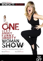 Bénédicte Bourel dans One Sexy Angry Funny Smarty woman show Attila Thtre Affiche