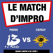 Match d'improvisation Paris - Cergy Pontoise Foyer Tolbiac Affiche