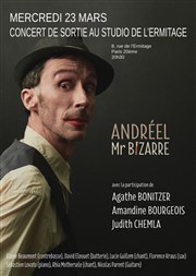 Andréel Monsieur Bizarre , feat Agathe Bonitzer + Amandine Bourgeois + Judith Chemla : sortie d'album Studio de L'Ermitage Affiche