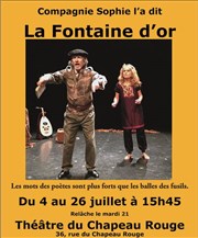 La Fontaine d'or Au Chapeau Rouge Affiche