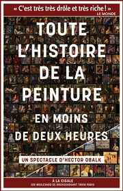 Toute l'histoire de la peinture en moins de deux heures | par Hector Obalk La Cigale Affiche