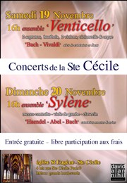 Célébration de la Sainte Cécile par l'ensemble Venticello Eglise Saint Eugne Affiche